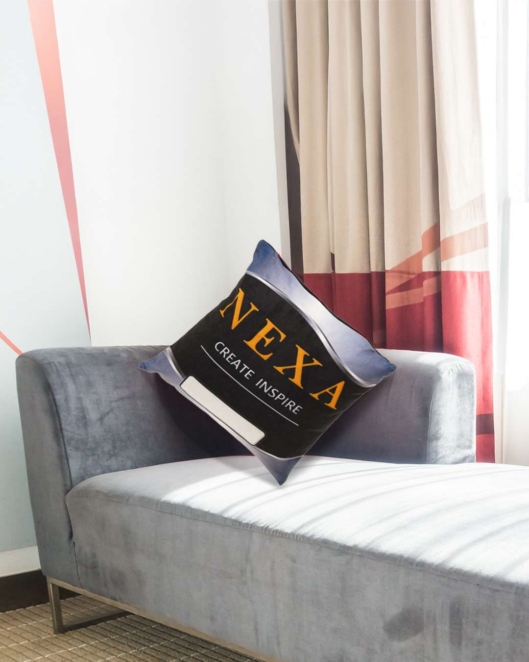 Nexa Print Cushion Pillow (Pack of 2) – Personalized with your photo or text | Multi