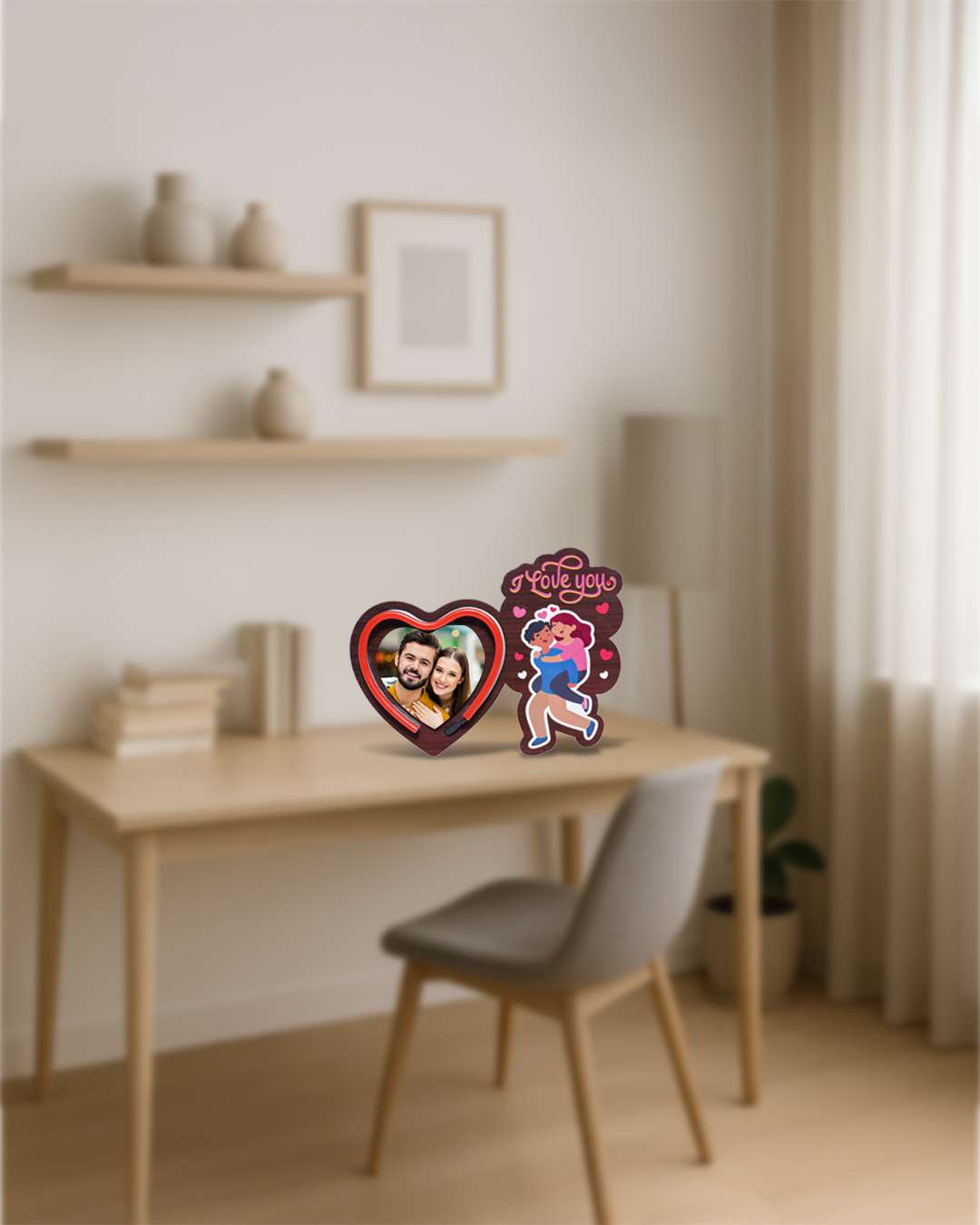 I LOVE YOU Neon Lamp - Brown