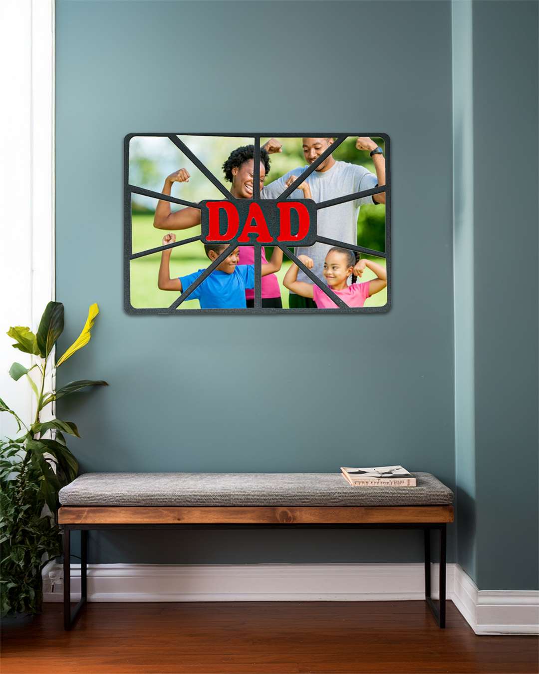 Dad – Sublimation Photo Frame  | Red Black