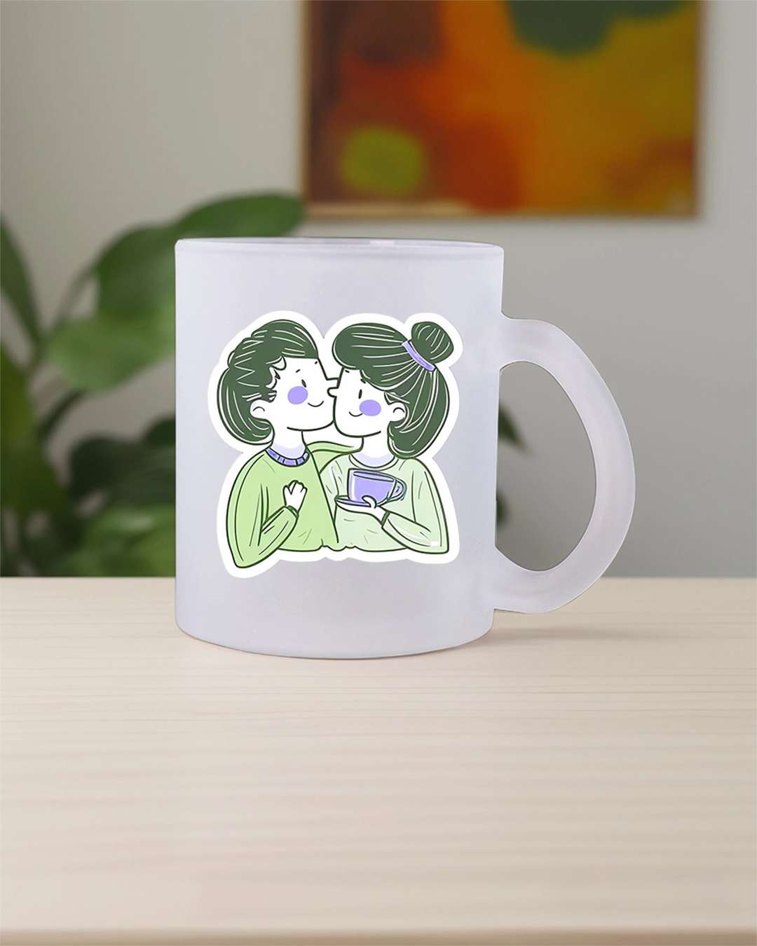 Frosted Glass Mug | Frosted Bear