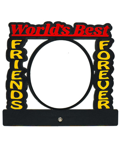 World's Best Friends Forever – Sublimation Photo Frame | Red Black