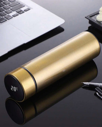 LED Temperature Bottle 500 ml | Golden