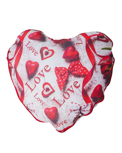 Love Heart Shaped Pillow – Personalized with your photo or text | Red