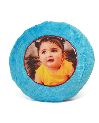 Pokeman Face Shaped Cushion – Personalized with your photo or text | Blue