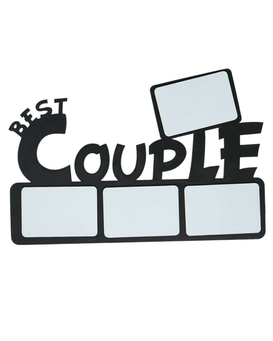 Best Couple Sign – Sublimation Photo Frame  –  | Black