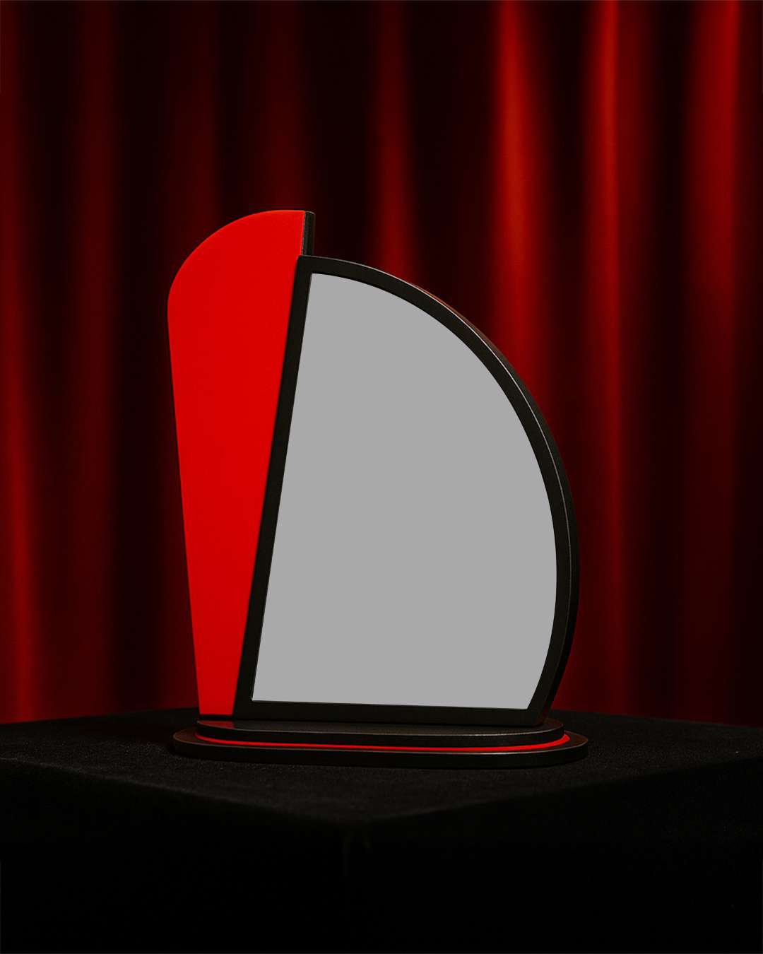 Customized Wooden Sublimation MDF and Acrylic Momento Trophy  | Red