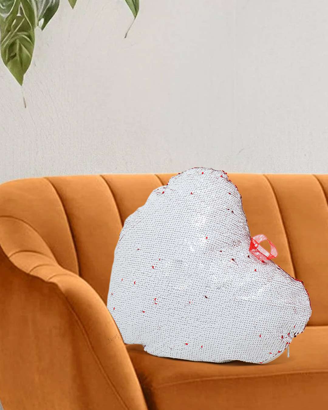 Magic Photo White Heart Shaped Double Fenced Pillow – Personalized with your photo or text | White | White