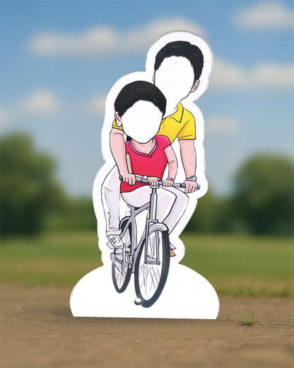 Couple Riding a bicycle