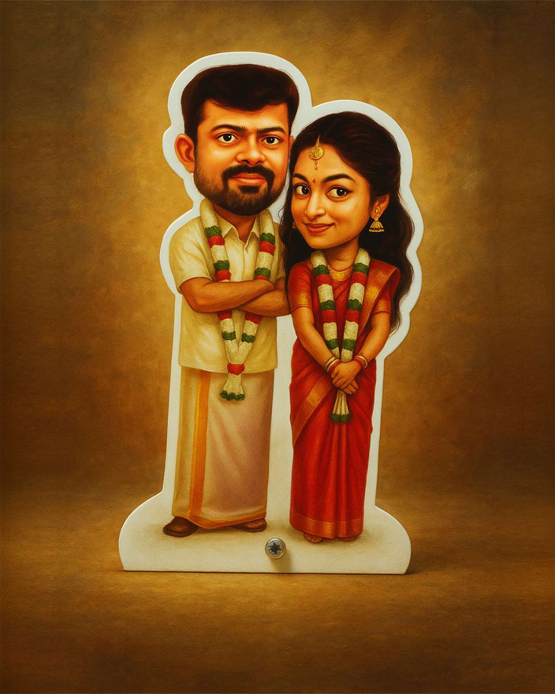 Newly Wed South Indian Couple