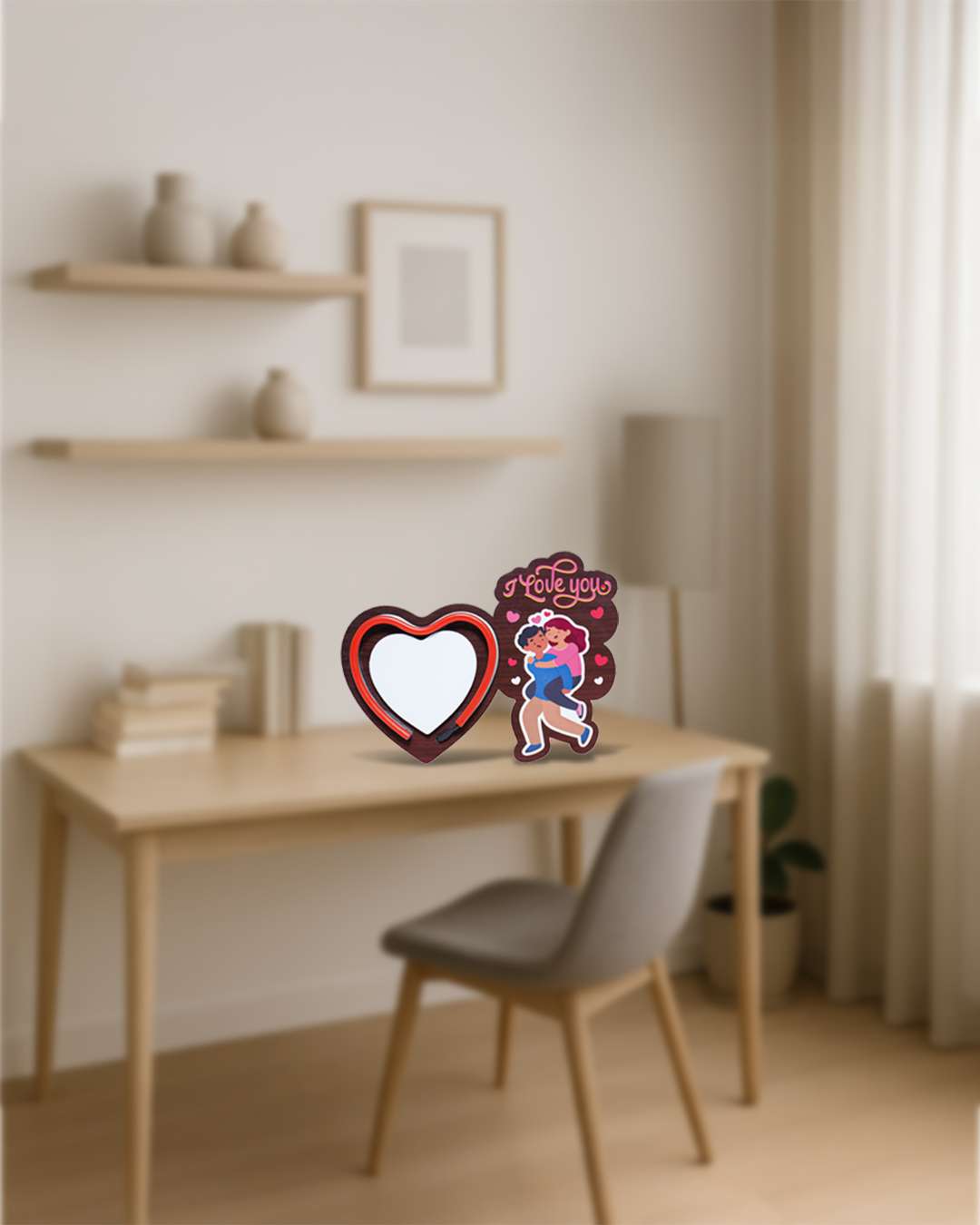 I LOVE YOU Neon Lamp - Brown