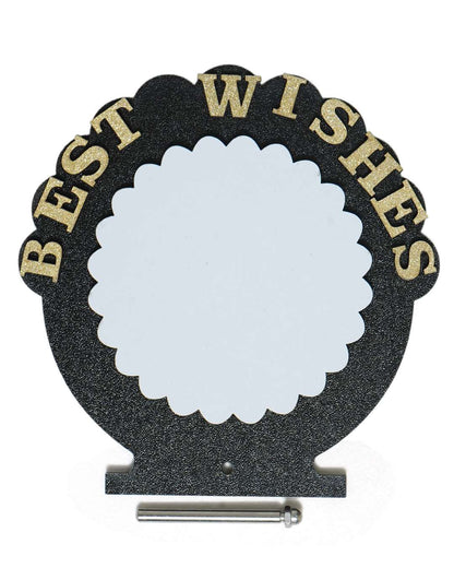 Best Wishes – Wooden Photo Frame  | Black