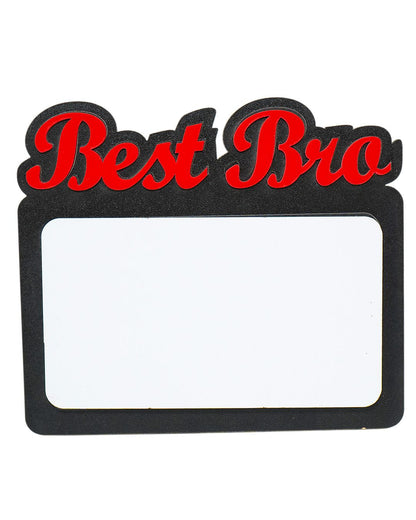 Best Bro – Sublimation Photo Frame  –  | Red Black
