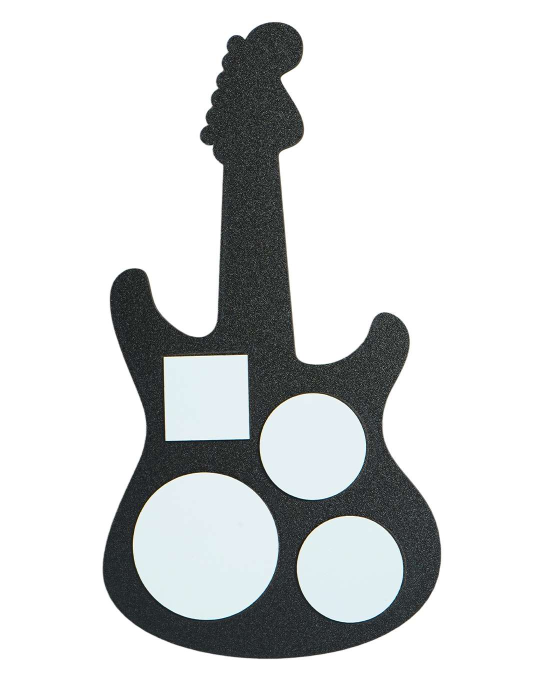 Guitar-Shaped Laser-Cut Wooden Photo Frame – Sublimation Photo Frame |  Black