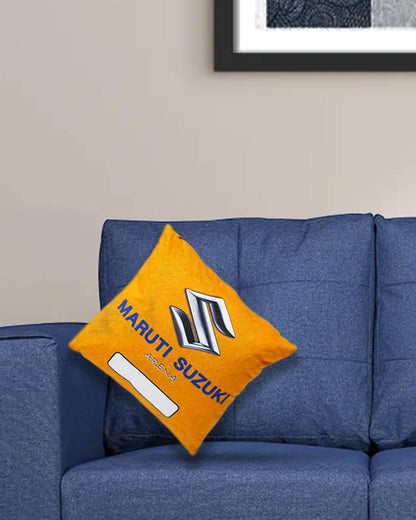 Maruti Suzuki Print Cushion Pillow (Pack of 2) – Personalized with your photo or text | Multi