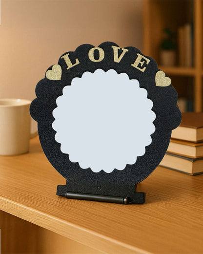 Love MDF – Sublimation Photo Frame  | Black Brown