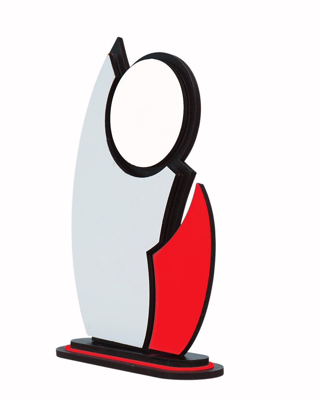 Customized Wooden Sublimation MDF and Acrylic Momento Trophy   | Red