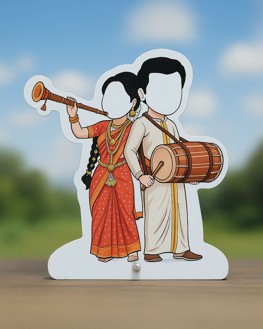 Dancing Married South Indian Couple