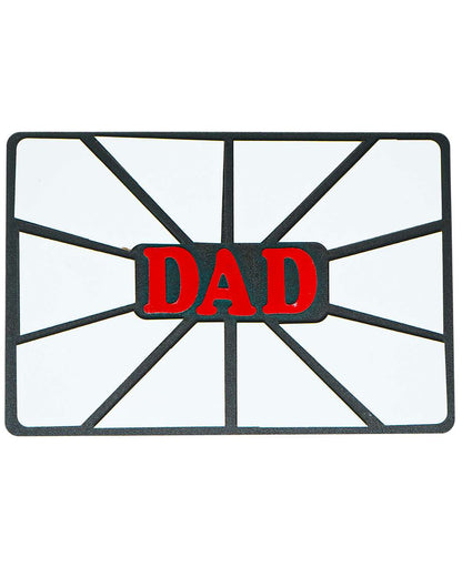 Dad – Sublimation Photo Frame  | Red Black