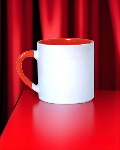 6oz Red Inner Color Mug   | Red Inner