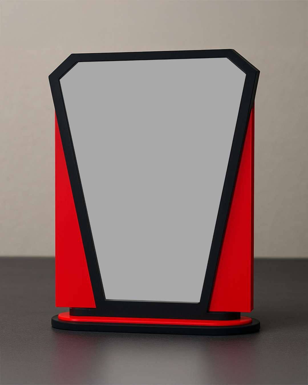 Customized Wooden Sublimation MDF and Acrylic Momento Trophy  | Blue