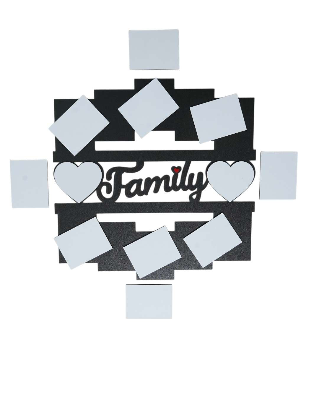 Family Sign – Sublimation Photo Frame   | Black