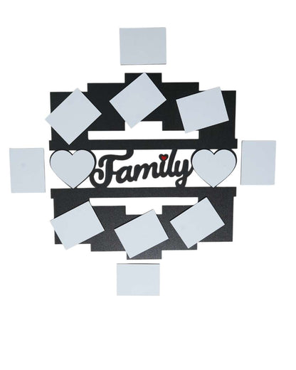 Family Sign – Sublimation Photo Frame   | Black