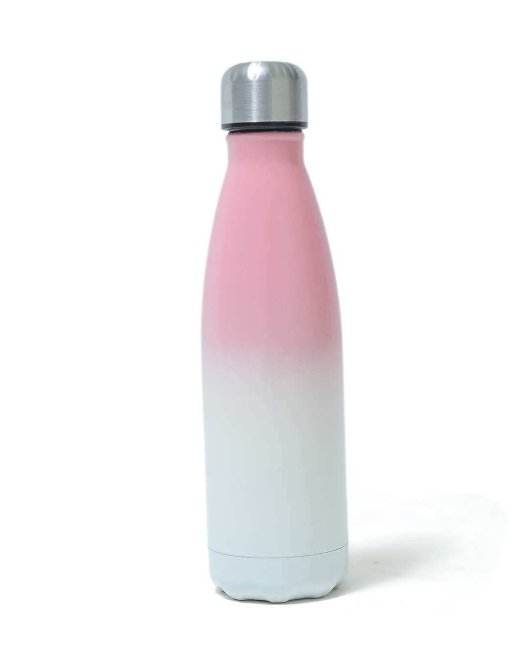 Bamboo Blank Flask Cola Shaped Bottle 500ml  Pink,White Gradient