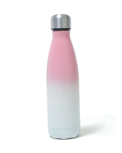 Bamboo Blank Flask Cola Shaped Bottle 500ml  Pink,White Gradient