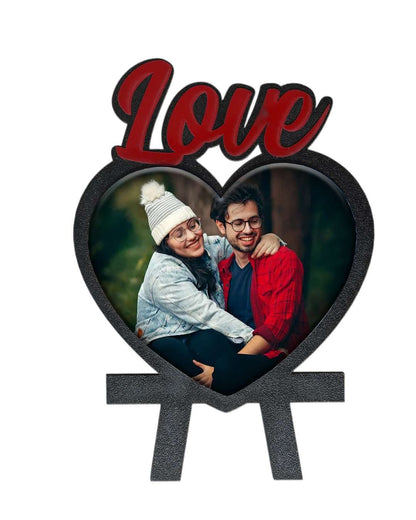 Love – Sublimation Photo Frame   | Black Brown