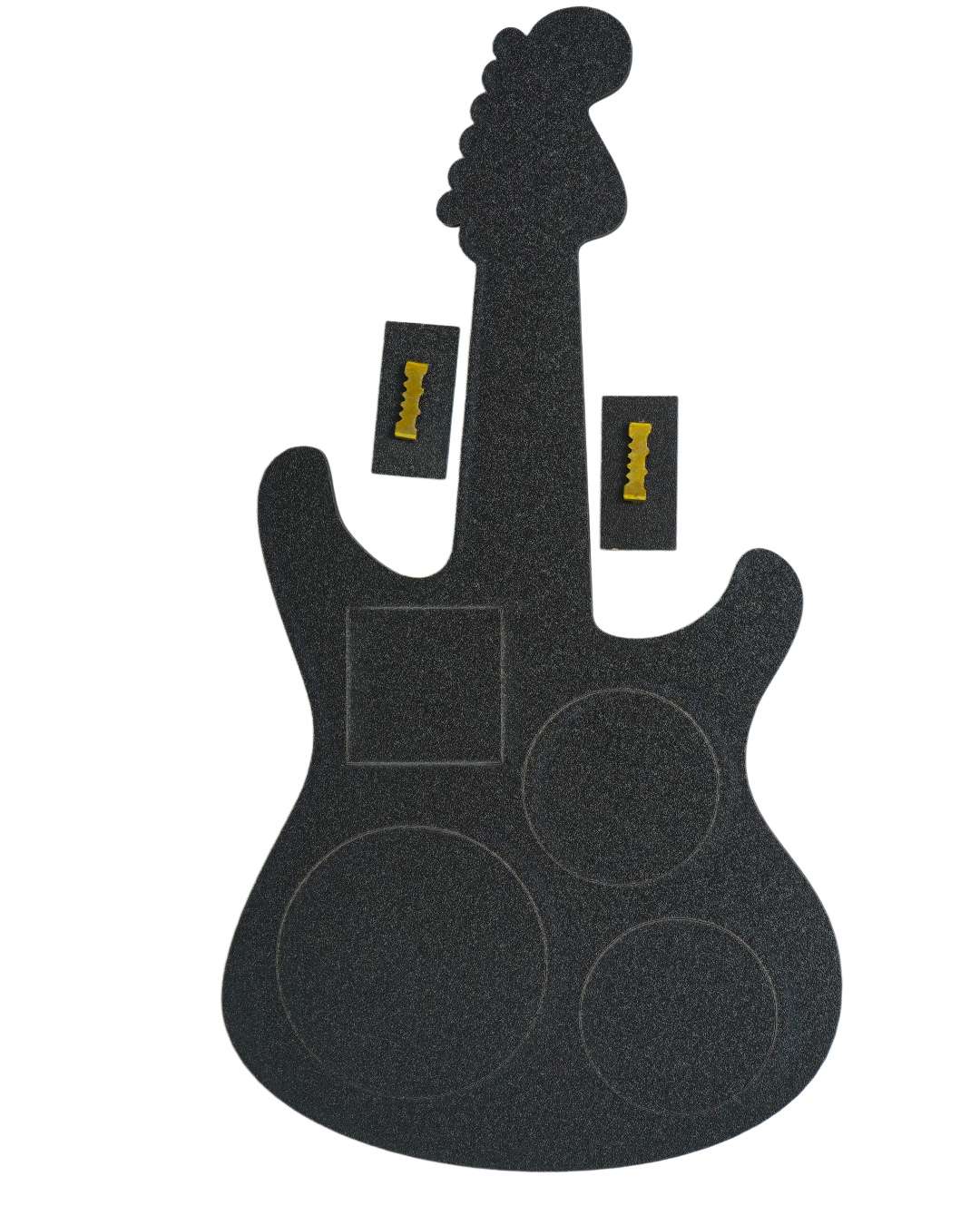 Guitar-Shaped Laser-Cut Wooden Photo Frame – Sublimation Photo Frame |  Black