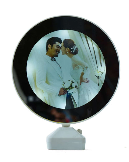 Round Shape Magic Mirror Imported LED Frame   | White
