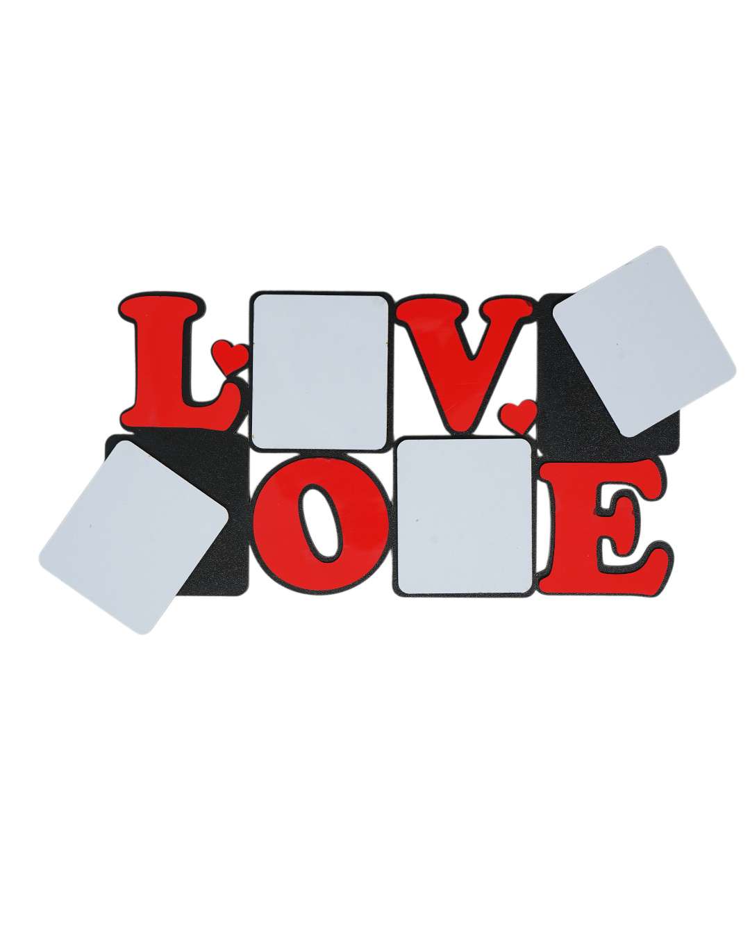 Love – Sublimation Photo Frame  | Black Brown