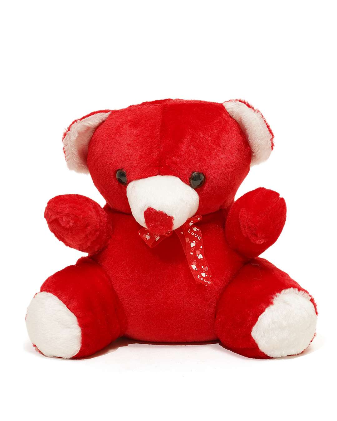 Teddy Bear Rectangle Shaped Pillow – Personalized with your photo or text  | Red