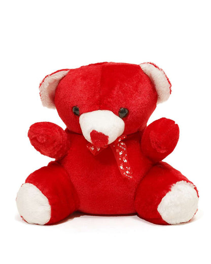 Teddy Bear Rectangle Shaped Pillow – Personalized with your photo or text  | Red