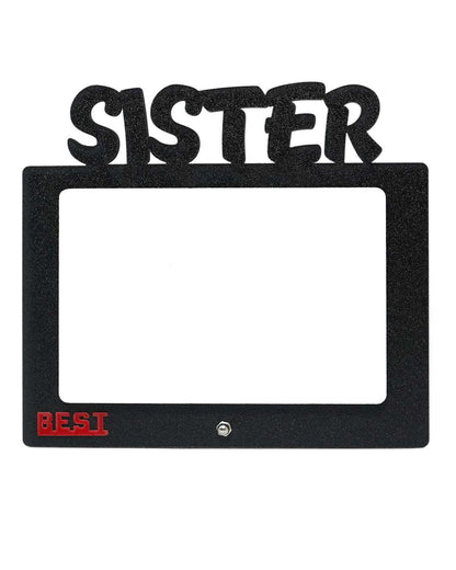 Sister – Sublimation Photo Frame   | Black