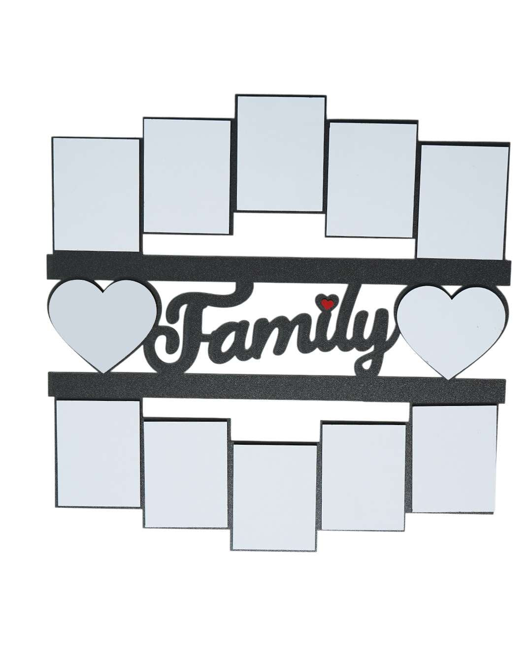 Family Sign – Sublimation Photo Frame   | Black