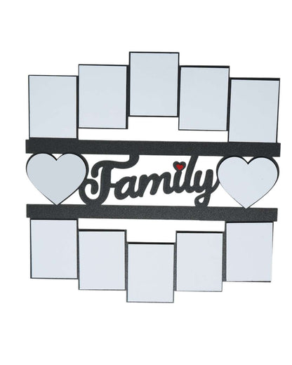 Family Sign – Sublimation Photo Frame   | Black