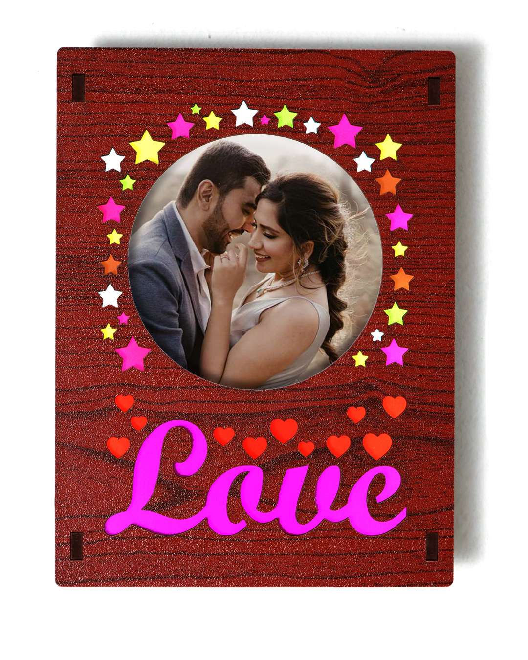 Love Sign LED Photo Frame  | Mehroon