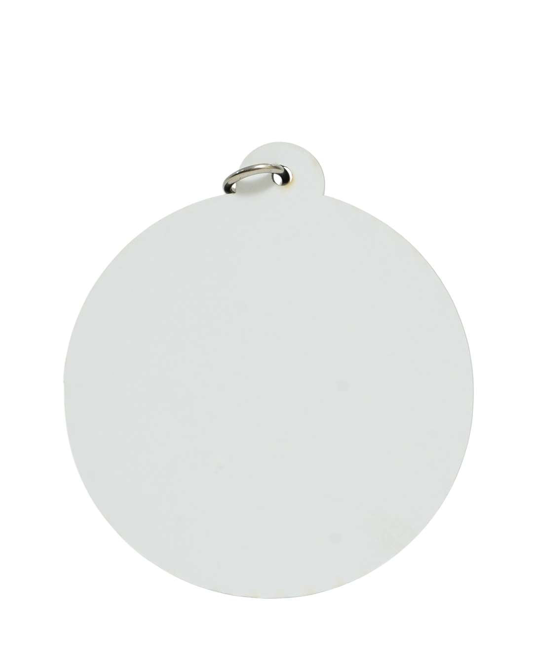 Round Shape Key Chain  | White