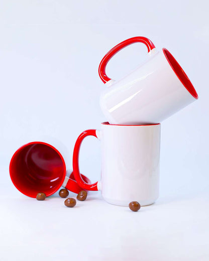 15oz Red Inner Color Mug | Red