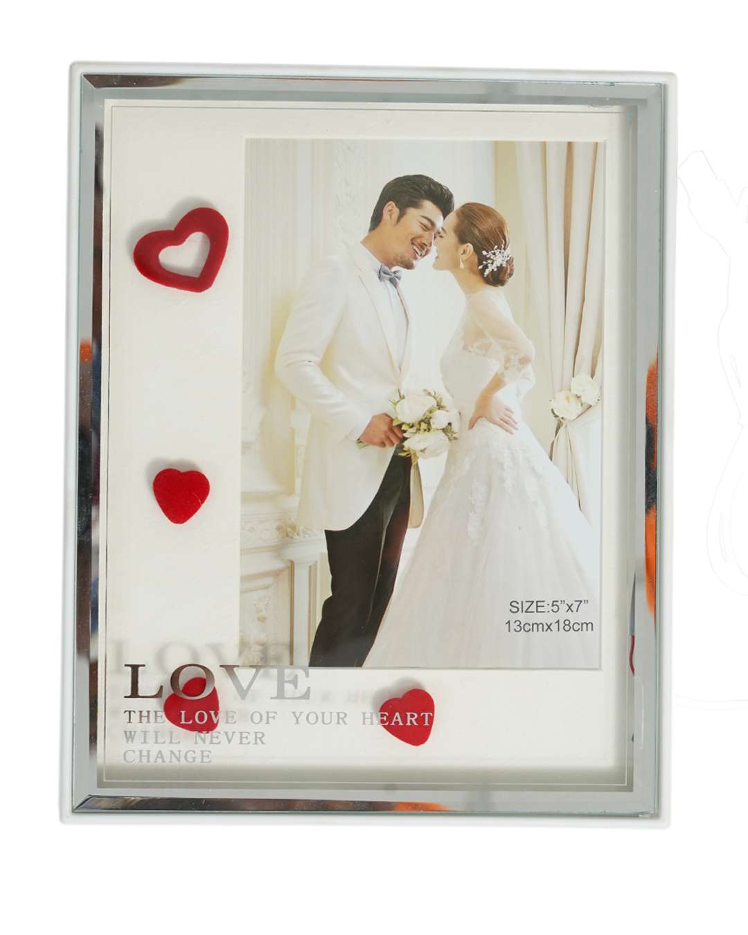 Crystal Photo Frame With LED Light Night Lamp  | White