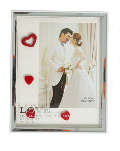 Crystal Photo Frame With LED Light Night Lamp  | White