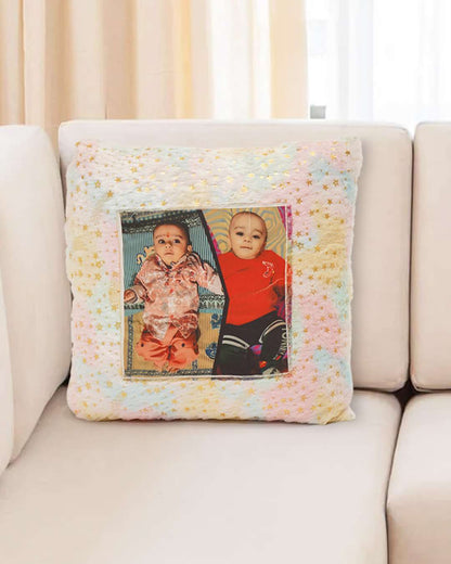 Multi Colored Heart Shaped Pillow – Personalized with your photo or text | Multi