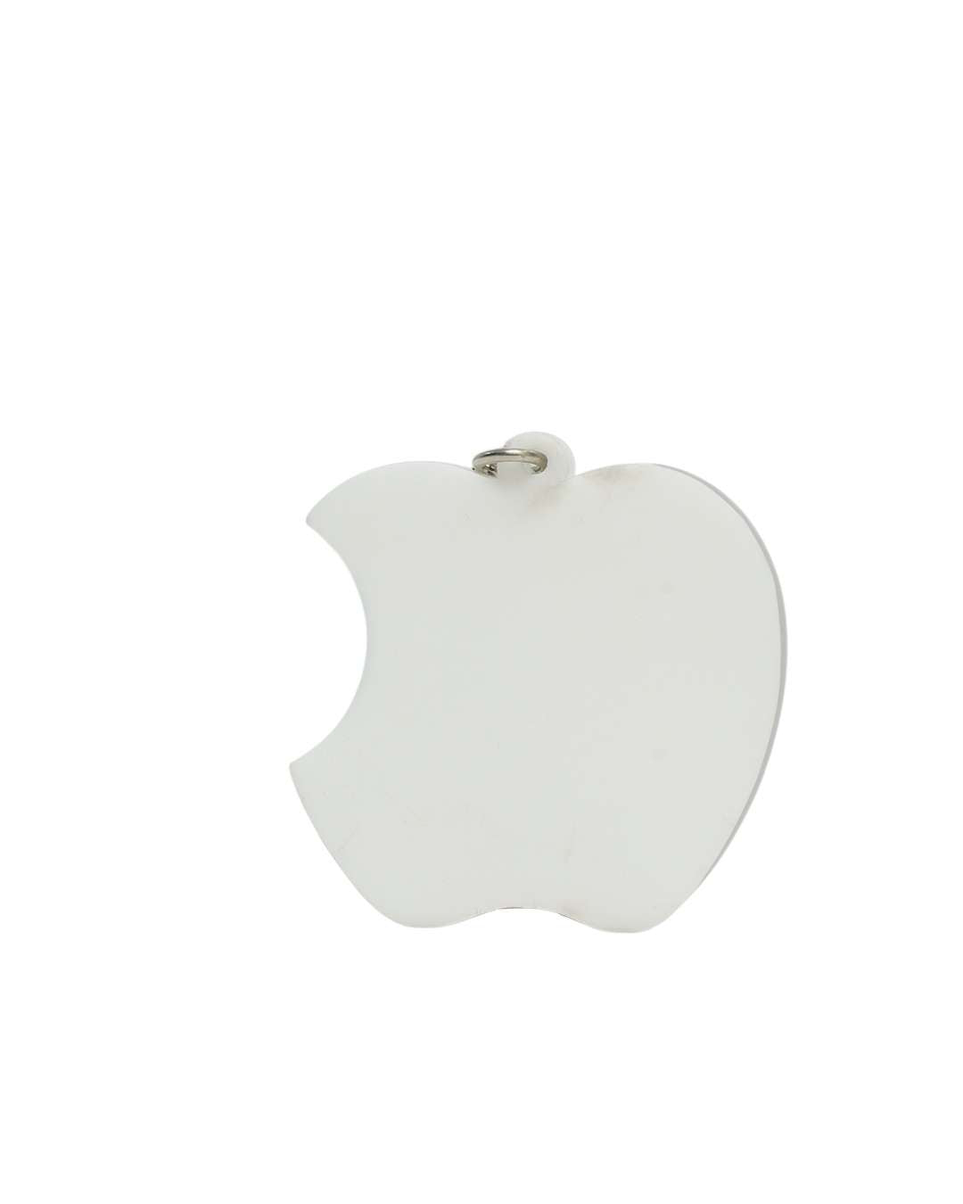 Apple Shape Key Chain | White