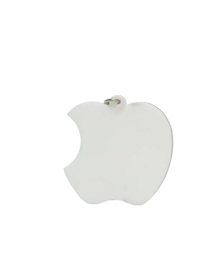 Apple Shape Key Chain | White