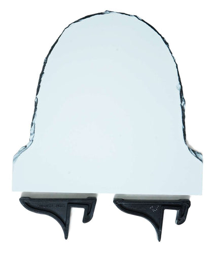 Customized Blank Rock Slate Set with Display Stand   | White