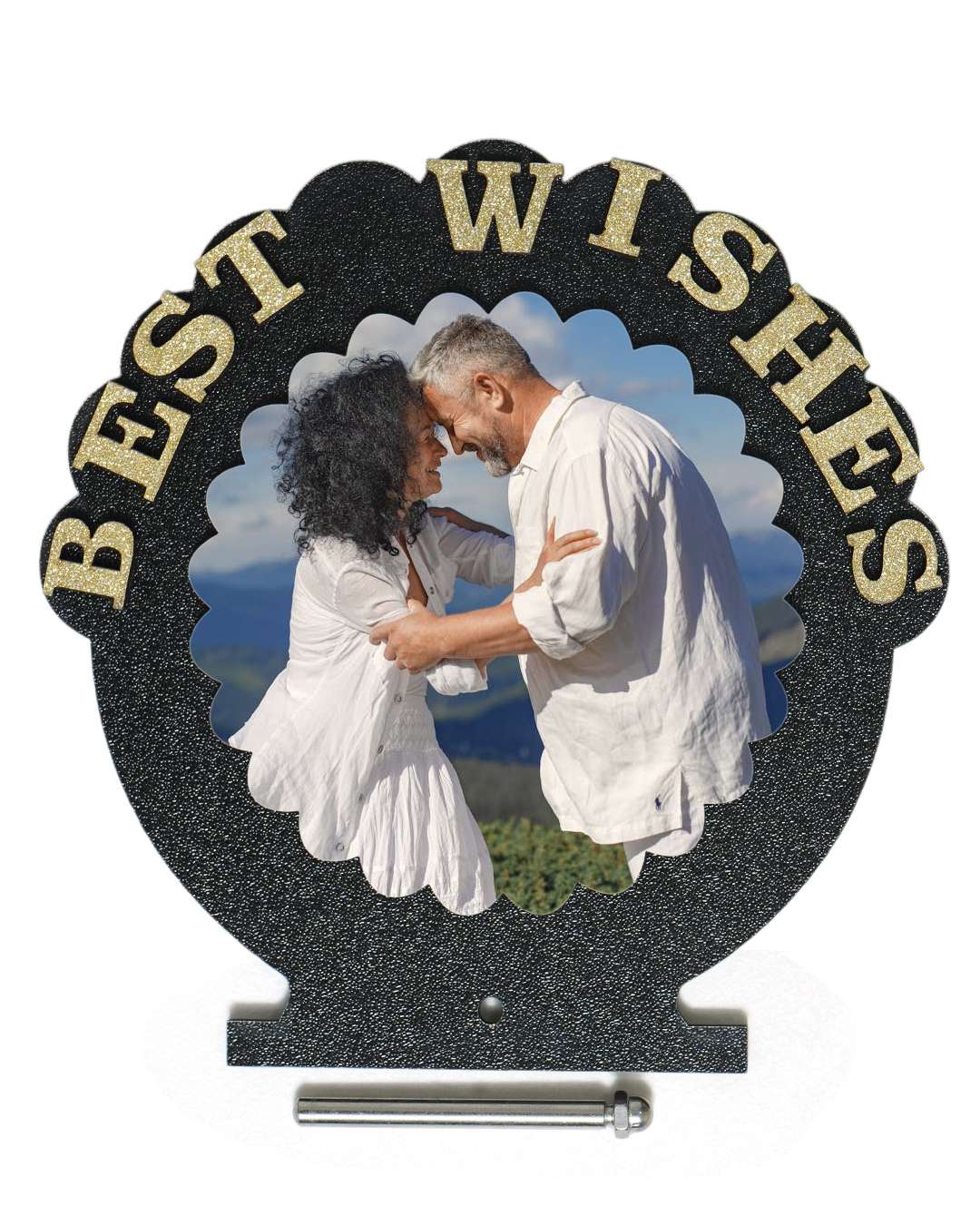 Best Wishes – Wooden Photo Frame  | Black