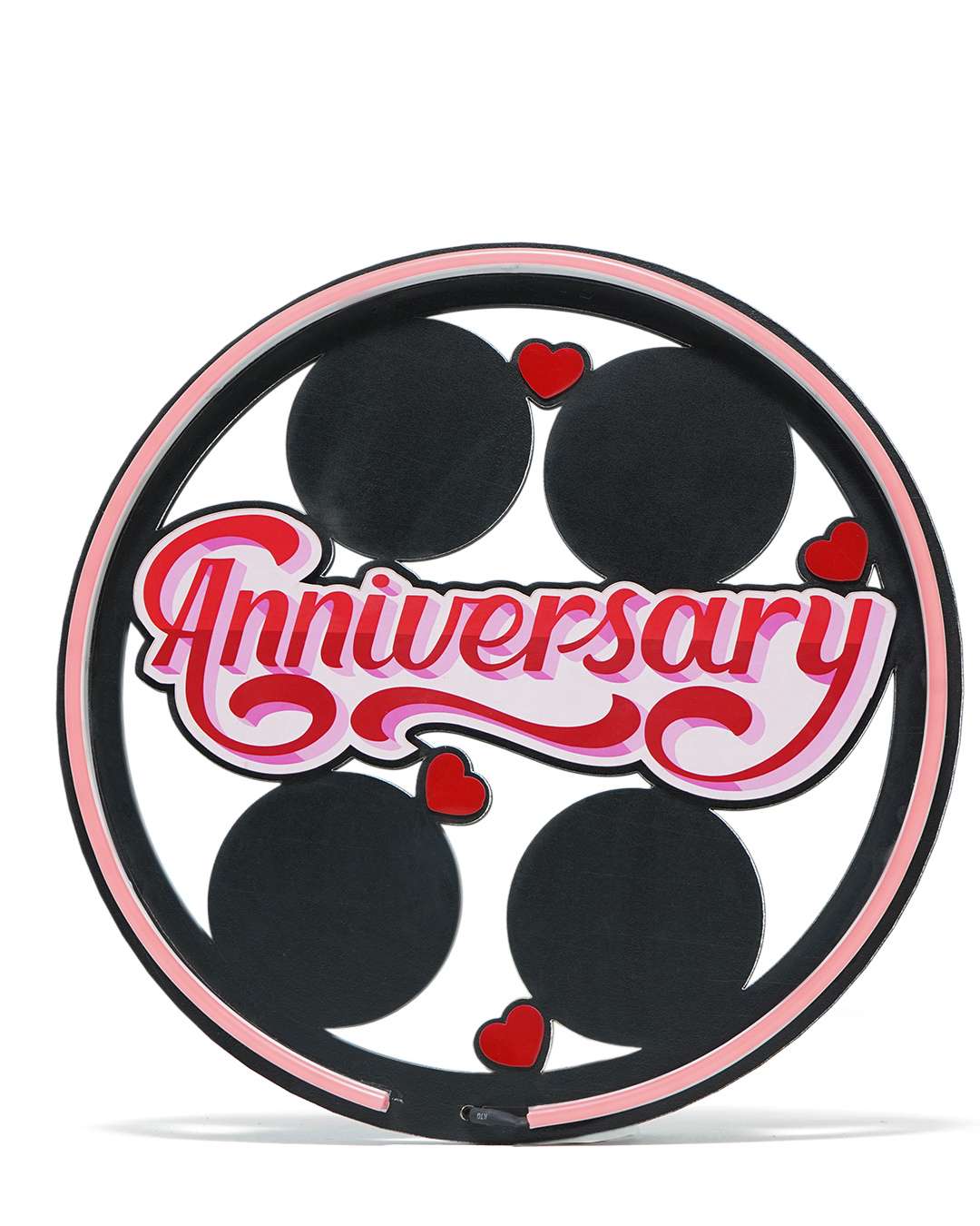 Anniversary Wall Hanging Light Frame with 4 Pictures | Multi