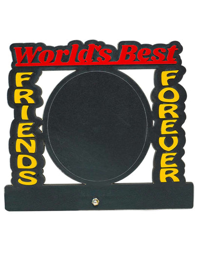 World's Best Friends Forever – Sublimation Photo Frame | Red Black