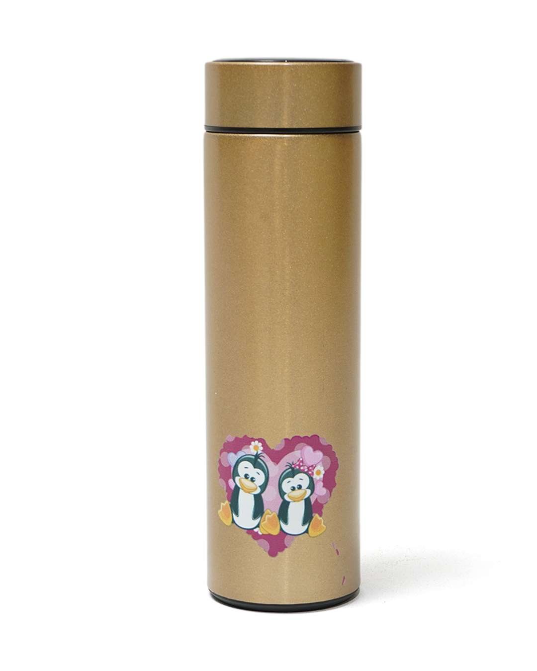 LED Temperature Bottle 500 ml | Golden